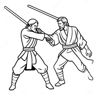 Obi Wan Kenobi Lysvaerd Duel Farvelaegningsside 136260-67930