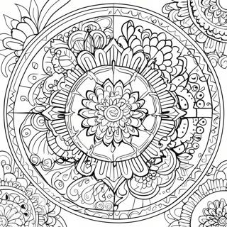 Mindfulness Mandala Psykologi Farvelaegningsside 136335-67985