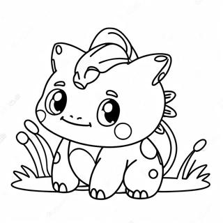 Legesyg Chibi Bulbasaur Farvelaegningsside 136723-68444