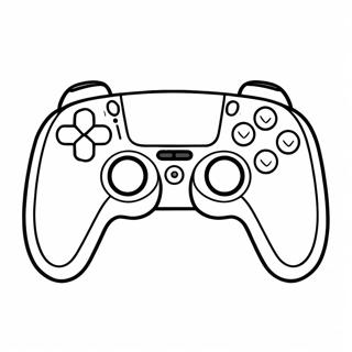 Tegneserie Ps5 Controller Farvelaegningsside 136879 68567