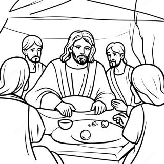 Jesus Underviser Disciplene Farvelaegningsside 136902-68573