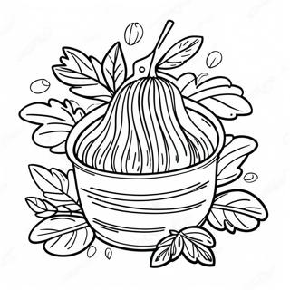 Spaghetti Med Frisk Basilikum Farvelaegningsside 137030-68684