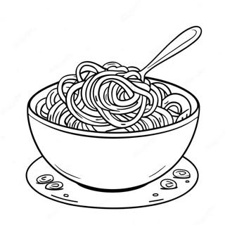 Laekkert Spaghetti I En Skal Farvelaegningsside 137031-68687