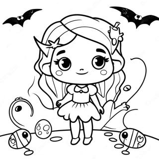 Skraemmende Mork Fe Med Skyggelignende Skabninger Farvelaegningsside 137108-68744