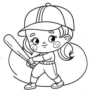 Sod Softball Spiller Farvelaegningsside 137312-68893