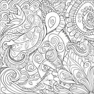 Fantastiske Paisley Former Farvelaegningsside 137674 69186