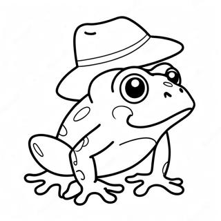 Sjov Fro Med Hat Farvelaegningsside 13784-3021