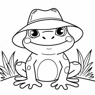 Sjov Fro Med Hat Farvelaegningsside 13784-3023