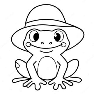 Sjov Fro Med Hat Farvelaegningsside 13784-3024