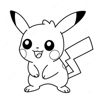 Charmerende Pikachu I Aktion Farvelaegningsside 137875-69336
