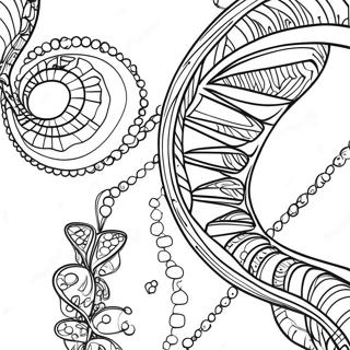 Farvelaegningsside Med Dna Dobbelt Helix 138004-69433