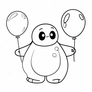 Sod Baymax Med Ballon Farvelaegningsside 138439-69773