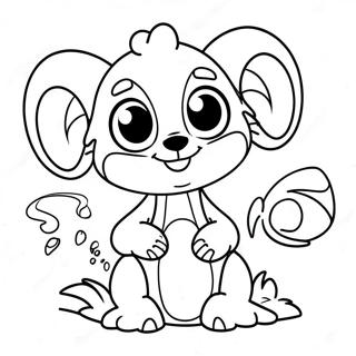 Sode Zooba Karakterer Farvelaegningsside 138467-69804