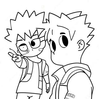 Killua Og Gon Venskab Farvelaegningsside 138595 69907