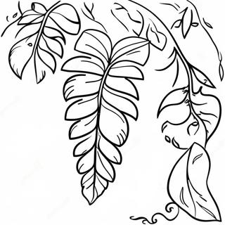 Tropisk Vine Farvelaegningsside 138618-69915