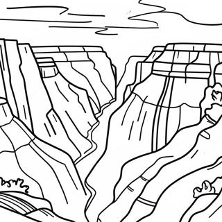 Majestaetisk Grand Canyon Landskab Farvelaegningsside 138771-70036