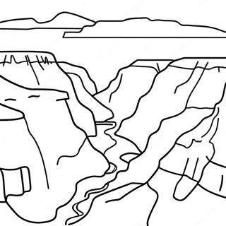 Grand Canyon Solnedgang Farvelaegningsside 138772-70037