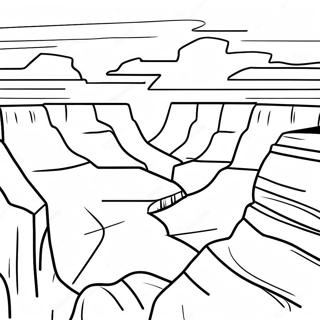 Grand Canyon Solnedgang Farvelaegningsside 138772-70038