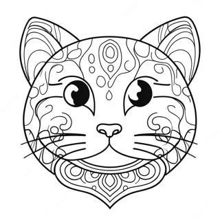 Kosmisk Rum Kat Farvelaegningsside 138848-70098