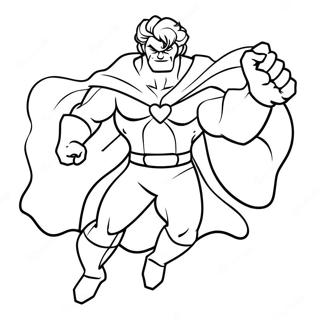 Modig Superhelt I Aktion Farvelaegningssiden 138924-70160