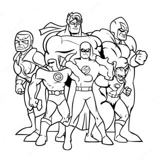 Farverig Superhelt Team Farvelaegningssiden 138925-70164