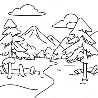 Sneklaedt Landskab Farvelaegningsside 139207-70379