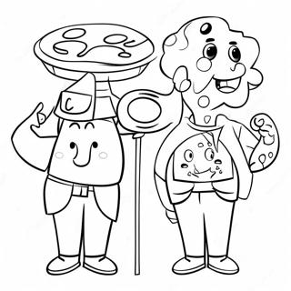 Sjove Pi Dag Figurer Farvelaegningsside 139260-70421