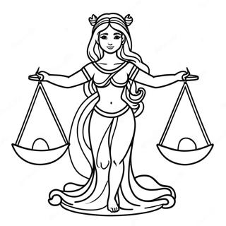 Vaegten Karakter Med Vaegte Farvelaegningsside 139338 70485