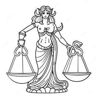 Vaegten Karakter Med Vaegte Farvelaegningsside 139338 70486