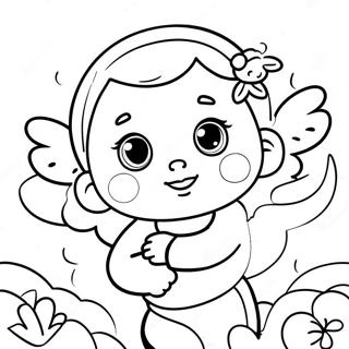 Glad Lille Engel Farvelaegningsside 139413 70537