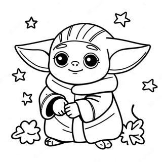 Baby Yoda Julefarvelaegningsside 139639-70709