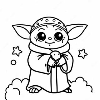 Baby Yoda Julefarvelaegningsside 139639-70711