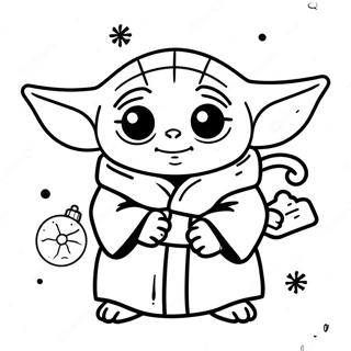 Baby Yoda Julefarvelaegningsside 139639-70712