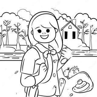 Farverig Picsart Preppy Scene Farvelaegningssiden 139719-70777