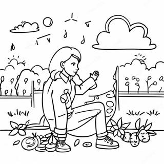 Farverig Picsart Preppy Scene Farvelaegningssiden 139719-70779