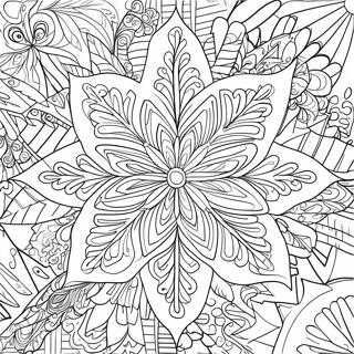 Stort Snefnug Design Farvelaegningsside 16165-3529