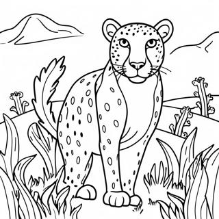 Gepard I Graeslandet Farvelaegningsside 17890-3914