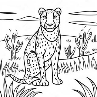 Gepard I Graeslandet Farvelaegningsside 17890-3916