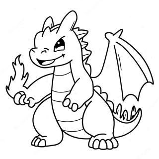 Charizard Der Puster Ild Farvelaegningsside 18810-4106