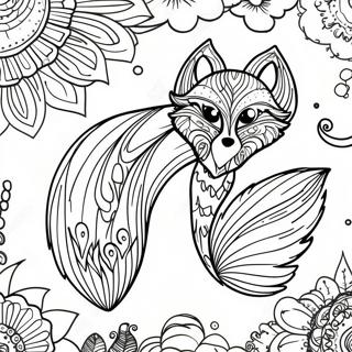 Whimsical Fox Tails Farvelaegningsside 19262-4210