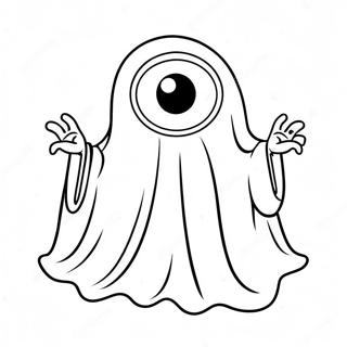 Tegneserie Spogelse Med Store Ojne Farvelaegningsside 19543-4279