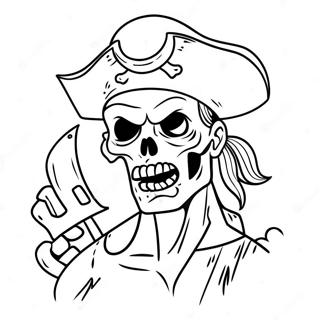 Zombie Pirat Farvelaegningsside 20267-4422