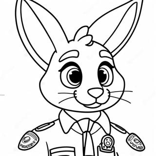 Zootopia Politibetjent Judy Hopps Farvelaegningsside 20836-4543