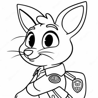 Zootopia Politibetjent Judy Hopps Farvelaegningsside 20836-4544