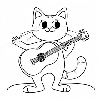 Pete The Cat Spiller Guitar Farvelaegningsside 23229-5064