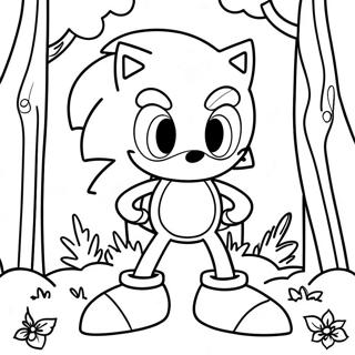 Sonic Exe I En Mork Skov Farvelaegningsside 23887-5212
