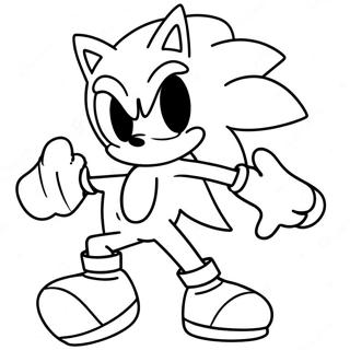 Sonic Exe Griner Manisk Farvelaegningsside 23888-5213