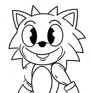 Sonic Exe Griner Manisk Farvelaegningsside 23888-5215