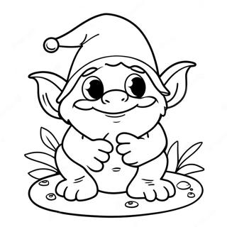 Nisse Der Leger Med En Fro Farvelaegningsside 24443 5330