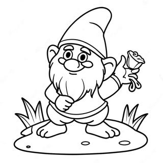 Nisse Der Leger Med En Fro Farvelaegningsside 24443 5331